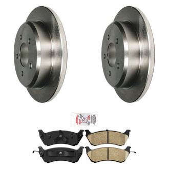 AmeriBRAKES® - AmeriPRO™ Plain Rear Brake Kit with Ceramic Pads