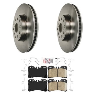 AmeriBRAKES® - AmeriPRO™ Plain Front Brake Kit with Ceramic Pads