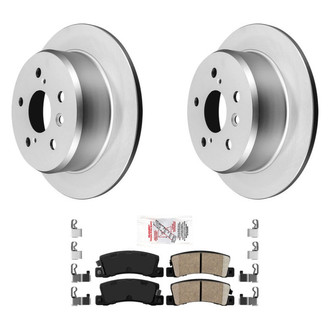 AmeriBRAKES® - AmeriPRO™ Plain Rear Brake Kit with Ceramic Pads