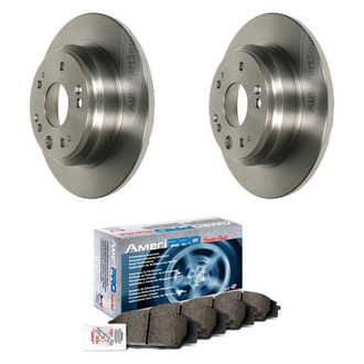 AmeriBRAKES® - AmeriPRO™ Plain Rear Brake Kit with Ceramic Pads