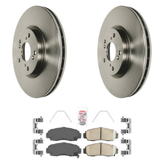 AmeriBRAKES® - AmeriPRO™ Plain Front Brake Kit with Ceramic Pads