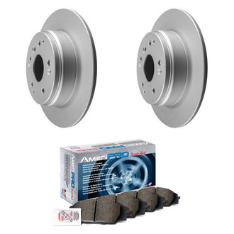AmeriBRAKES® - AmeriPRO™ Plain Rear Brake Kit with Ceramic Pads