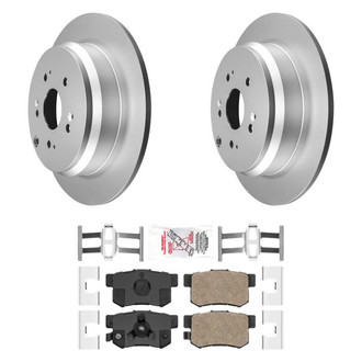 AmeriBRAKES® - AmeriPRO™ Plain Rear Brake Kit with Ceramic Pads