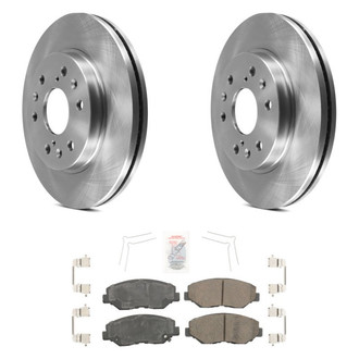 AmeriBRAKES® - AmeriPRO™ Plain Front Brake Kit with Ceramic Pads