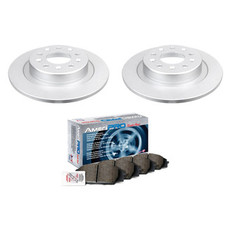 AmeriBRAKES® - AmeriPRO™ Plain Rear Brake Kit with Ceramic Pads
