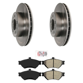 AmeriBRAKES® - AmeriPRO™ Plain Front Brake Kit with Semi-Metallic Pads