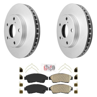 AmeriBRAKES® - AmeriPRO™ Plain Front Brake Kit with Ceramic Pads