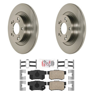 AmeriBRAKES® - AmeriPRO™ Plain Rear Brake Kit with Ceramic Pads