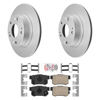 AmeriBRAKES® - AmeriPRO™ Plain Rear Brake Kit with Ceramic Pads
