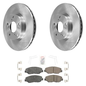 AmeriBRAKES® - AmeriPRO™ Plain Front Brake Kit with Ceramic Pads