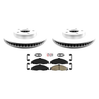 AmeriBRAKES® - AmeriPRO™ Plain Front Brake Kit with Semi-Metallic Pads