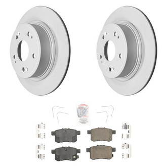 AmeriBRAKES® - AmeriPRO™ Plain Rear Brake Kit with Ceramic Pads