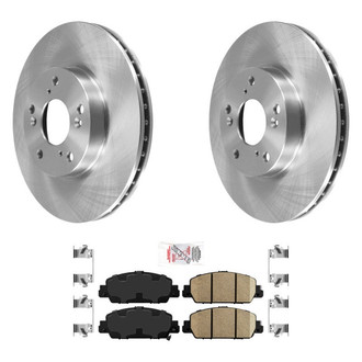 AmeriBRAKES® - AmeriPRO™ Plain Front Brake Kit with Ceramic Pads