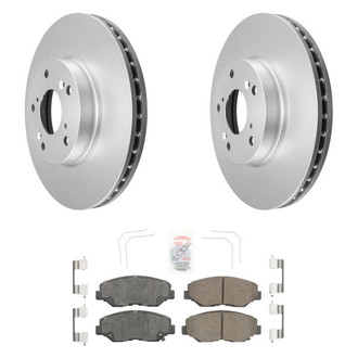 AmeriBRAKES® - AmeriPRO™ Plain Front Brake Kit with Ceramic Pads