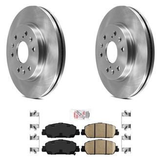 AmeriBRAKES® - AmeriPRO™ Plain Front Brake Kit with Ceramic Pads