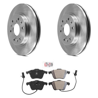 AmeriBRAKES® - AmeriPRO™ Plain Front Brake Kit with Semi-Metallic Pads