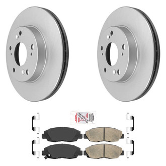 AmeriBRAKES® - AmeriPRO™ Plain Front Brake Kit with Ceramic Pads