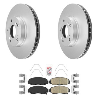 AmeriBRAKES® - AmeriPRO™ Plain Front Brake Kit with Ceramic Pads