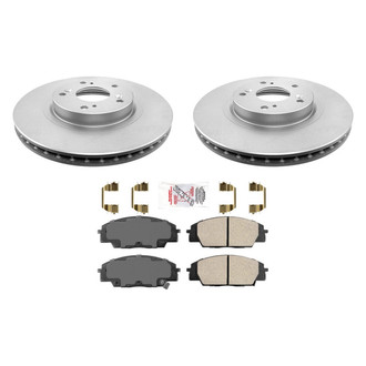 AmeriBRAKES® - AmeriPRO™ Plain Front Brake Kit with Semi-Metallic Pads