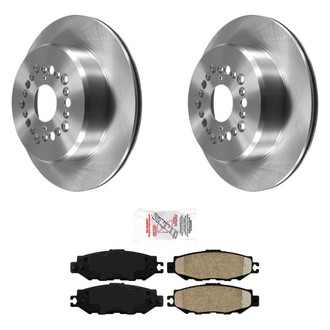 AmeriBRAKES® - AmeriPRO™ Plain Rear Brake Kit with Ceramic Pads