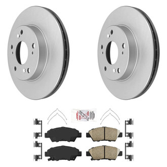 AmeriBRAKES® - AmeriPRO™ Plain Front Brake Kit with Ceramic Pads