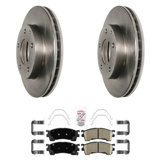 AmeriBRAKES® - AmeriPRO™ Plain Front Brake Kit with Ceramic Pads