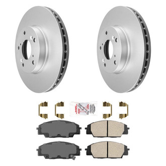 AmeriBRAKES® - AmeriPRO™ Plain Front Brake Kit with Semi-Metallic Pads