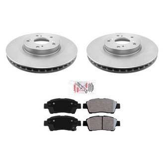 AmeriBRAKES® - AmeriPRO™ Plain Front Brake Kit with Ceramic Pads