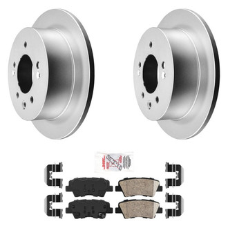 AmeriBRAKES® - AmeriPRO™ Plain Rear Brake Kit with Ceramic Pads