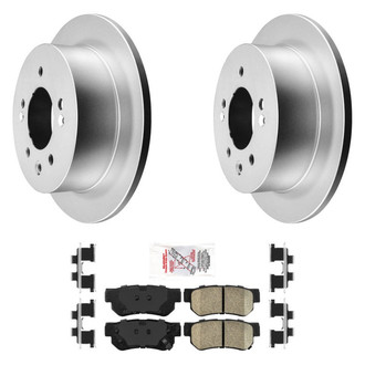 AmeriBRAKES® - AmeriPRO™ Plain Rear Brake Kit with Ceramic Pads
