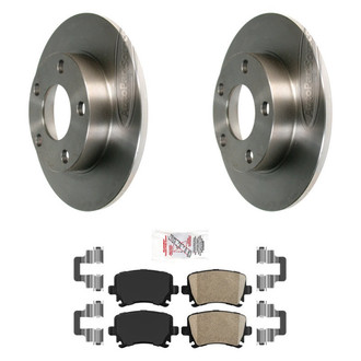 AmeriBRAKES® - AmeriPRO™ Plain Rear Brake Kit with Ceramic Pads