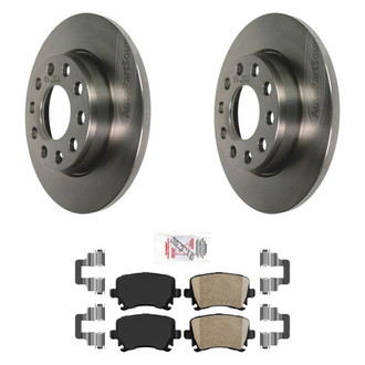 AmeriBRAKES® - AmeriPRO™ Plain Rear Brake Kit with Ceramic Pads