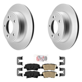 AmeriBRAKES® - AmeriPRO™ Plain Rear Brake Kit with Ceramic Pads