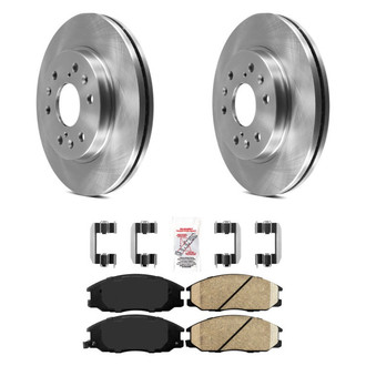 AmeriBRAKES® - AmeriPRO™ Plain Front Brake Kit with Ceramic Pads