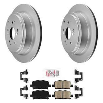 AmeriBRAKES® - AmeriPRO™ Plain Rear Brake Kit with Ceramic Pads