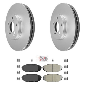 AmeriBRAKES® - AmeriPRO™ Plain Front Brake Kit with Semi-Metallic Pads