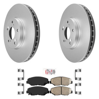 AmeriBRAKES® - AmeriPRO™ Plain Front Brake Kit with Ceramic Pads