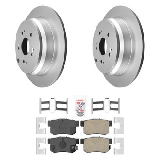 AmeriBRAKES® - AmeriPRO™ Plain Rear Brake Kit with Ceramic Pads
