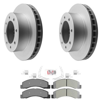 AmeriBRAKES® - AmeriPRO™ Plain Front Brake Kit with Semi-Metallic Pads