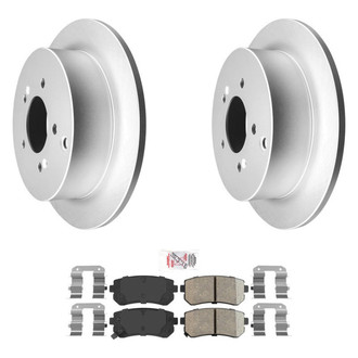 AmeriBRAKES® - AmeriPRO™ Plain Rear Brake Kit with Ceramic Pads