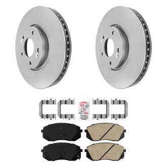 AmeriBRAKES® - AmeriPRO™ Plain Front Brake Kit with Ceramic Pads
