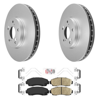AmeriBRAKES® - AmeriPRO™ Plain Front Brake Kit with Ceramic Pads