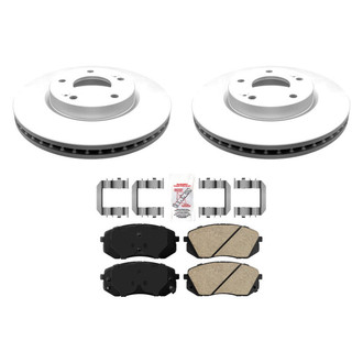AmeriBRAKES® - AmeriPRO™ Plain Front Brake Kit with Ceramic Pads