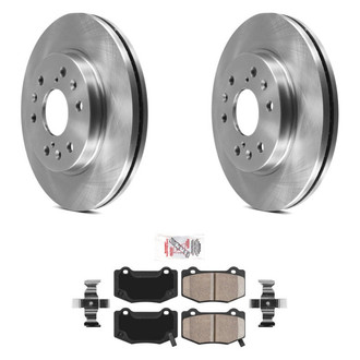 AmeriBRAKES® - AmeriPRO™ Plain Rear Brake Kit with Ceramic Pads