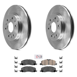 AmeriBRAKES® - AmeriPRO™ Plain Front Brake Kit with Ceramic Pads