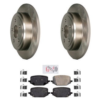 AmeriBRAKES® - AmeriPRO™ Plain Rear Brake Kit with Ceramic Pads