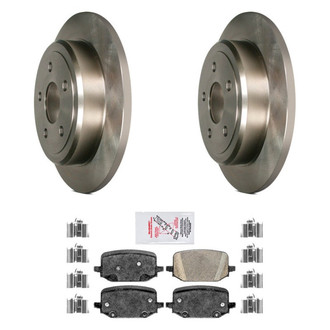 AmeriBRAKES® - AmeriPRO™ Plain Rear Brake Kit with Ceramic Pads