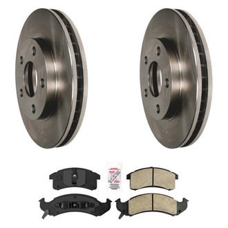AmeriBRAKES® - AmeriPRO™ Plain Brake Kit with Semi-Metallic Pads