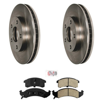 AmeriBRAKES® - AmeriPRO™ Plain Brake Kit with Semi-Metallic Pads