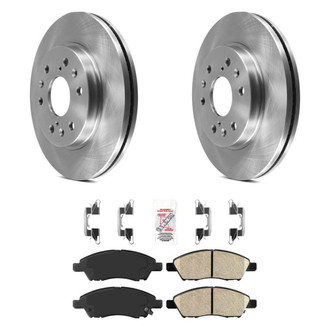 AmeriBRAKES® - AmeriPRO™ Plain Front Brake Kit with Ceramic Pads